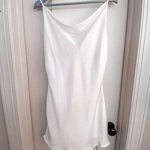 Alter’d State Medium White Silk Slip Dress